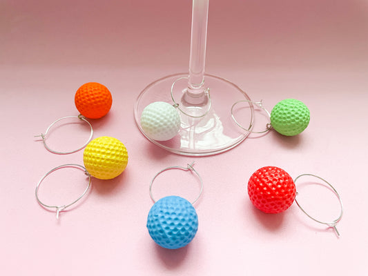 Golf Wine Charms