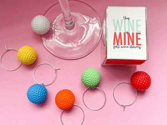 Golf Wine Charms